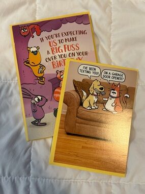🌻 Bundle of 2 Hallmark and Shoebox Birthday Cards